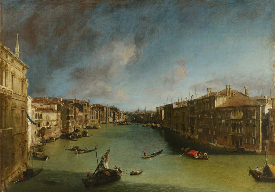Der Große Kanal, in Richtung Nordosten vom Palast Balbi zur Rialto-Brücke - Canaletto