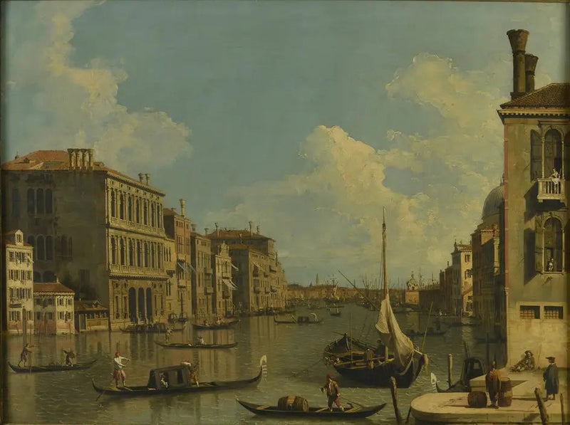 Der Große Kanal, gesehen nach Osten von S. Vio - Canaletto