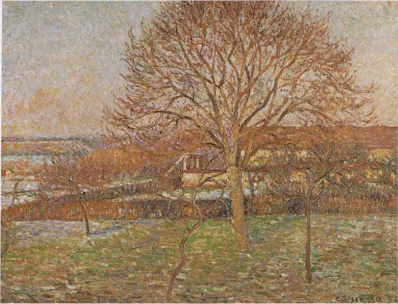 Die große Walnuss, weiße Gelee, Éragny - Camille Pissarro
