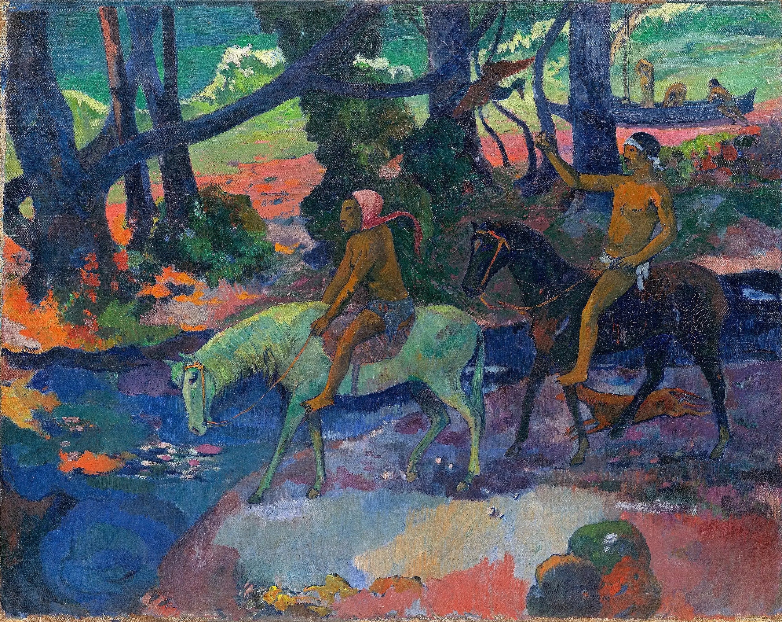 Reproduction du tableau « Le gué - Paul Gauguin » par Alpha Reproduction en peinture à l’huile