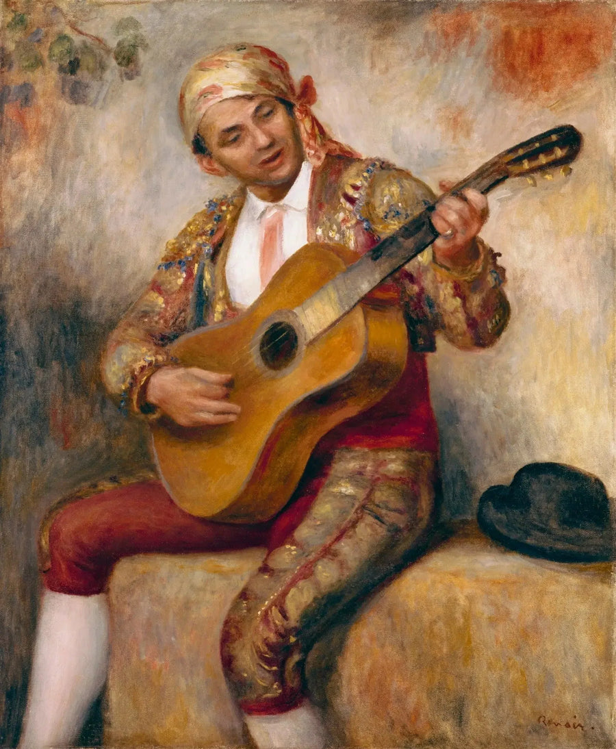 Der spanische Gitarrist - Pierre-Auguste Renoir