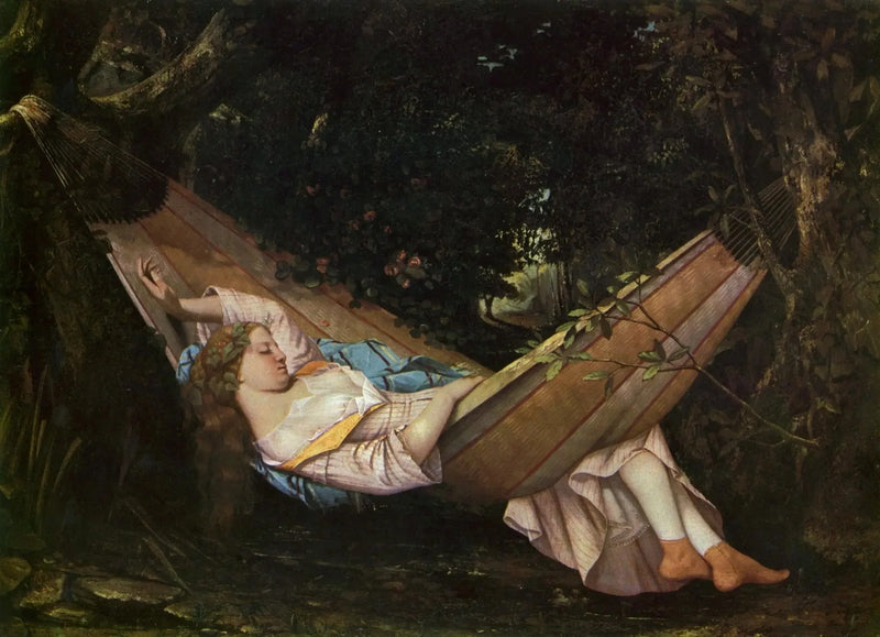 Die Hängematte - Gustave Courbet