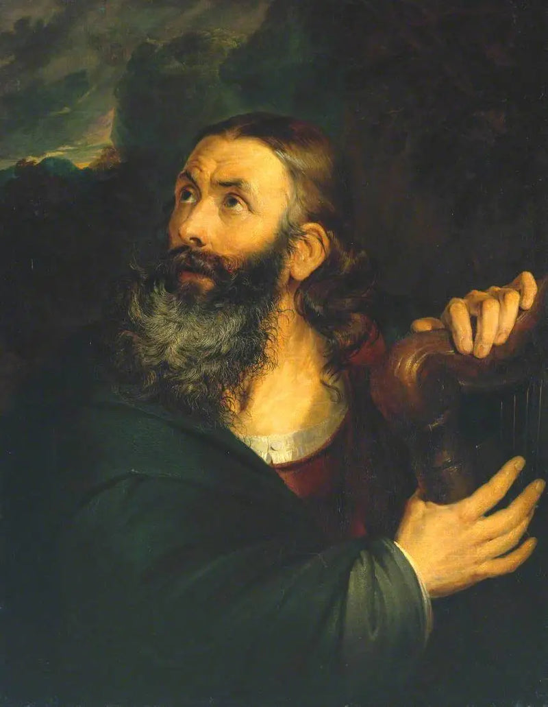 Der Harfenspieler - Edwin Henry Landseer