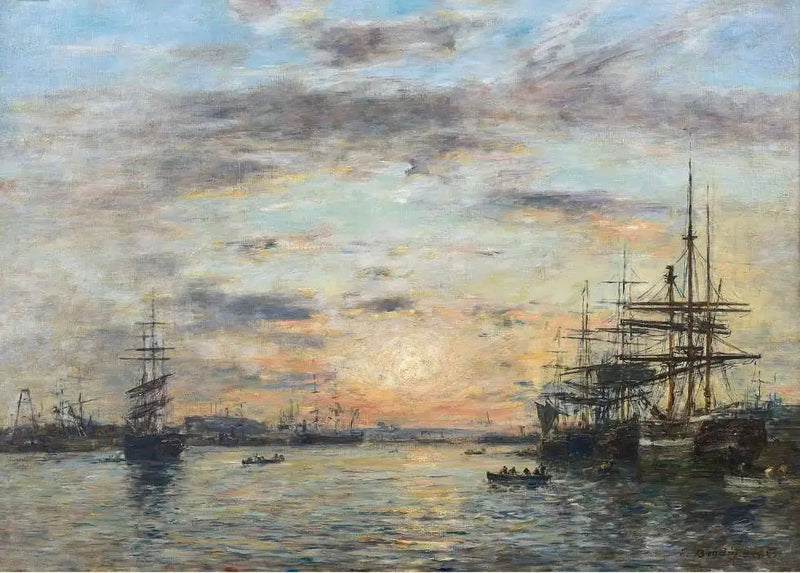 Le Havre. Der Eure-Bassin - Eugène Boudin