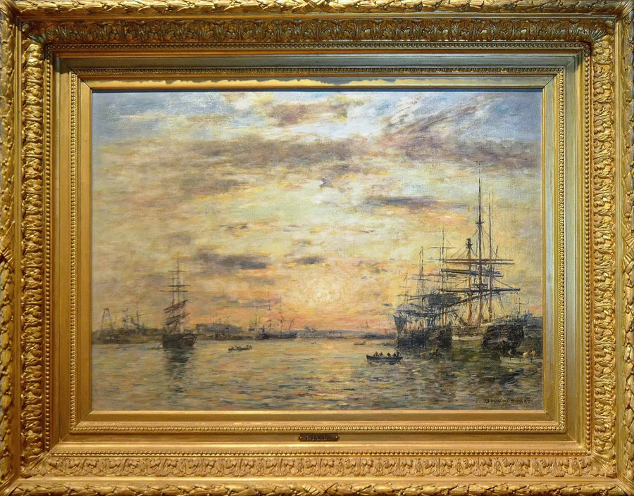 Le Havre. Der Eure-Bassin - Eugène Boudin