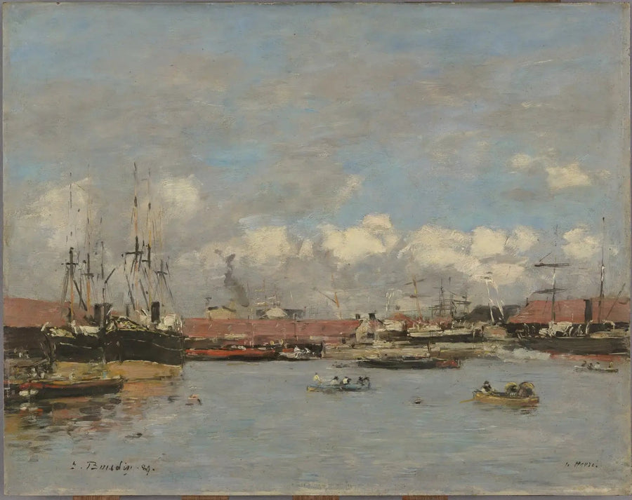 Der Hafen, das Becken der Zitadelle - Eugène Boudin