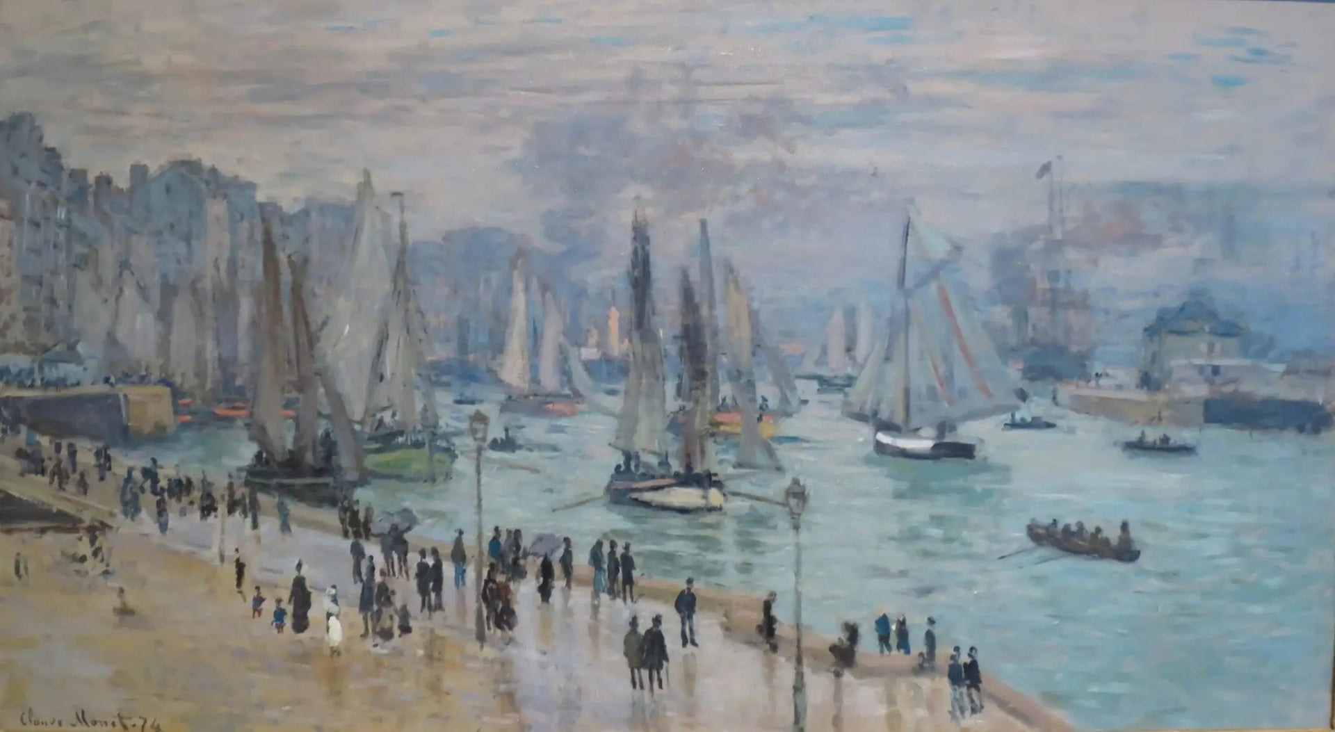 Le Havre, bateaux de pêche sortant du port - Claude Monet image 1 tableau peint à l’huile sur toile