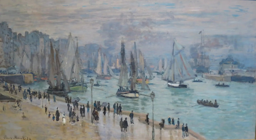 Le Havre, Fischerboote, die den Hafen verlassen - Claude Monet