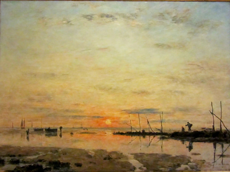 Le Havre. Sonnenuntergang bei Niedrigwasser - Eugène Boudin