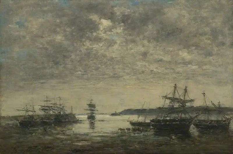 Der Hafen, der Vorhafen - Eugène Boudin