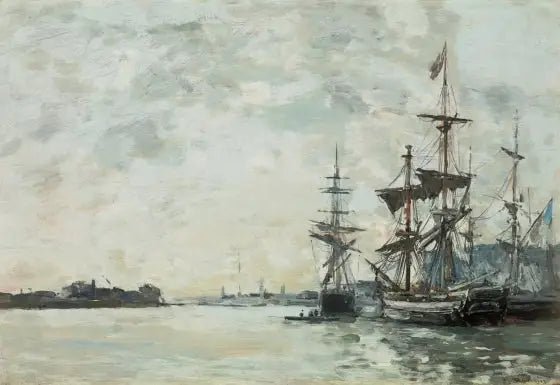 Le Havre, Schiffe im Hafen - Eugène Boudin