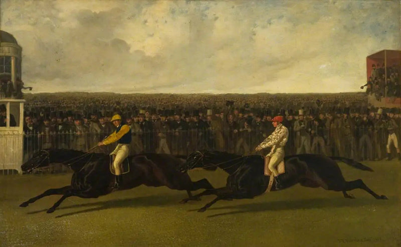 Der fliegende Holländer und der Voltigeur in Aktion in York, am 13. Mai 1851 - John Frederick Herring, Sr.