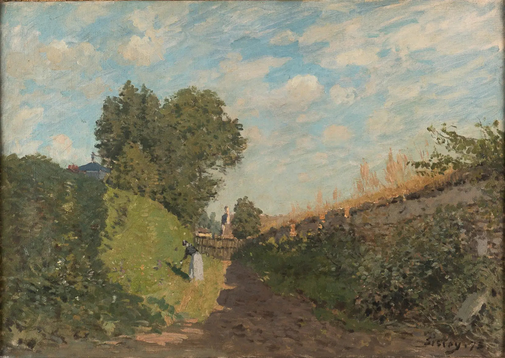 Le jardin - Alfred Sisley image 1 copie peinte à la main à l’huile