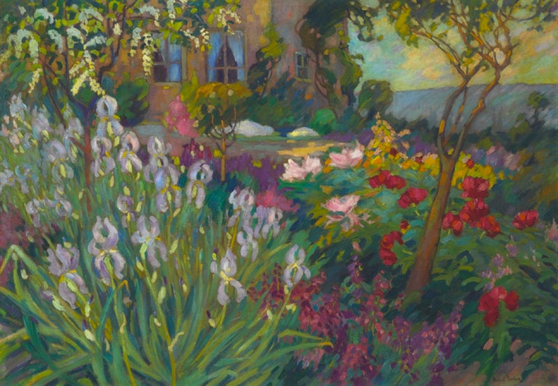 Der Garten mit Iris - Robert Antoine Pinchon