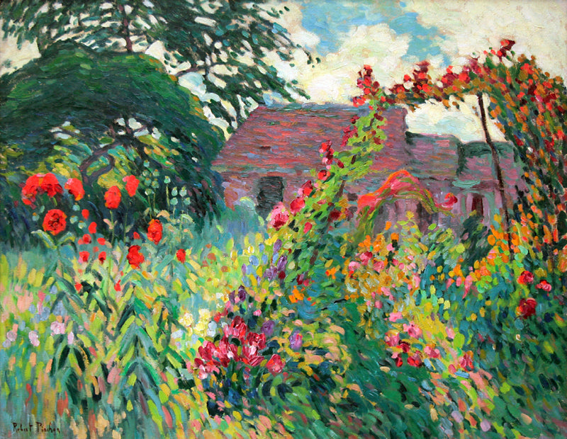Der Garten mit Mohnblumen - Robert Antoine Pinchon