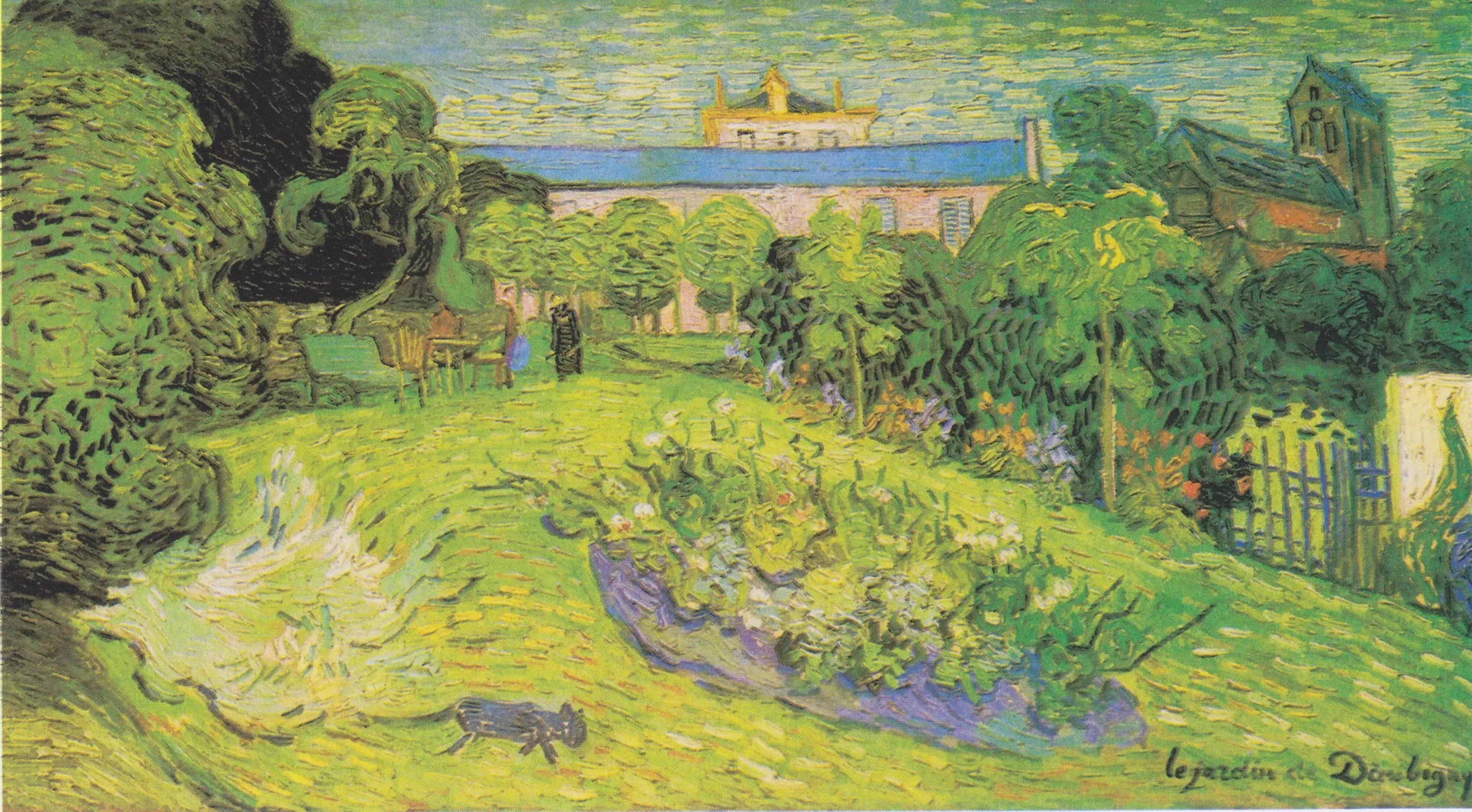 Le jardin de Daubigny - Vincent van Gogh image 1 reproduction de peinture à l’huile