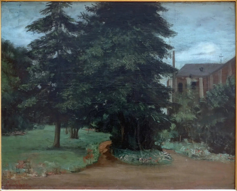 Der Garten der Abtei von Loos-lez-Lille - Gustave Courbet