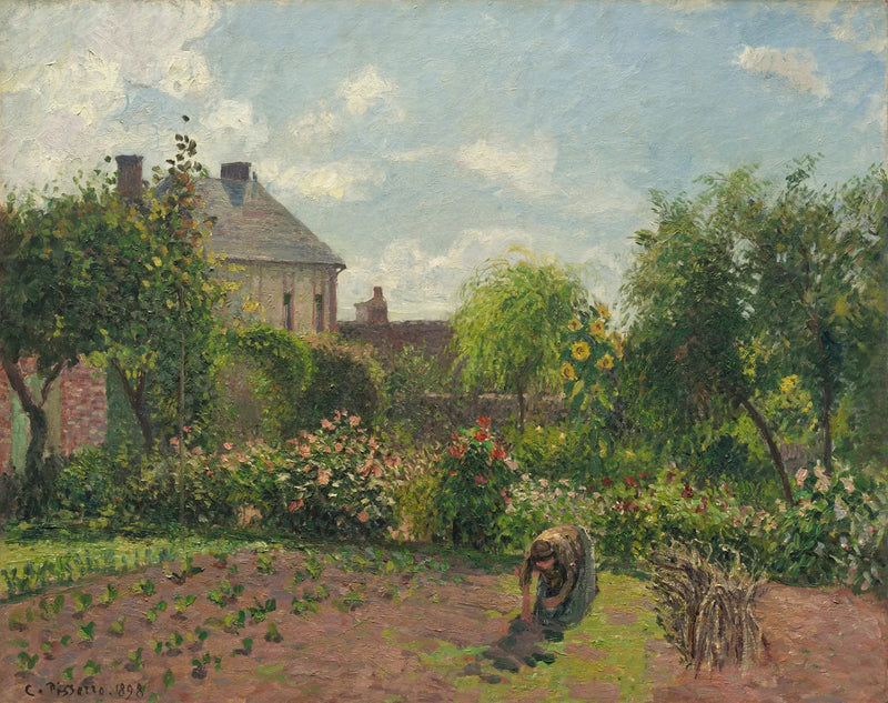 Der Garten des Künstlers in Eragny - Camille Pissarro