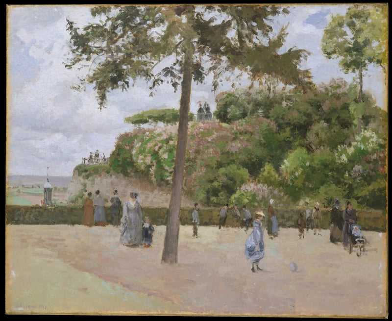 Der Stadtgarten, Pontoise - Camille Pissarro