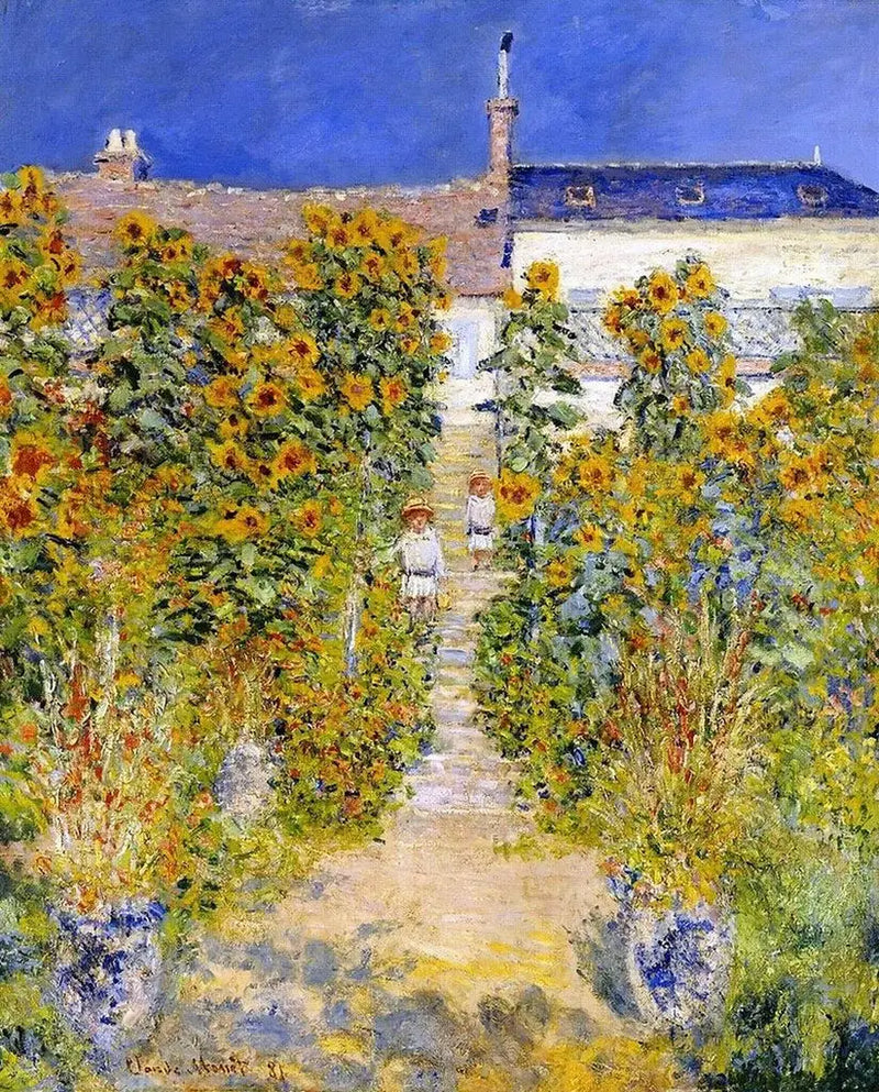 Der Garten des Künstlers in Vétheuil - Claude Monet