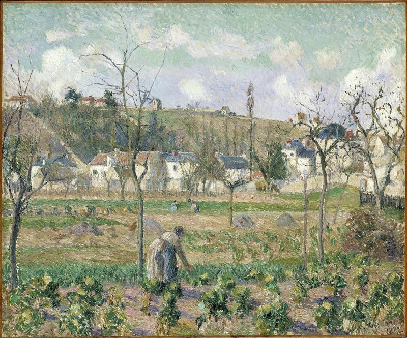 Der Garten von Maubuisson, Pontoise, die Mutter Bellette - Camille Pissarro