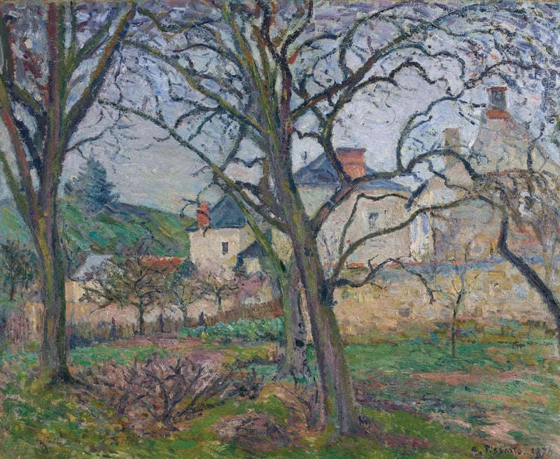Der Garten von Maubuisson, Blick zur Küste Saint-Denis, Pontoise - Camille Pissarro
