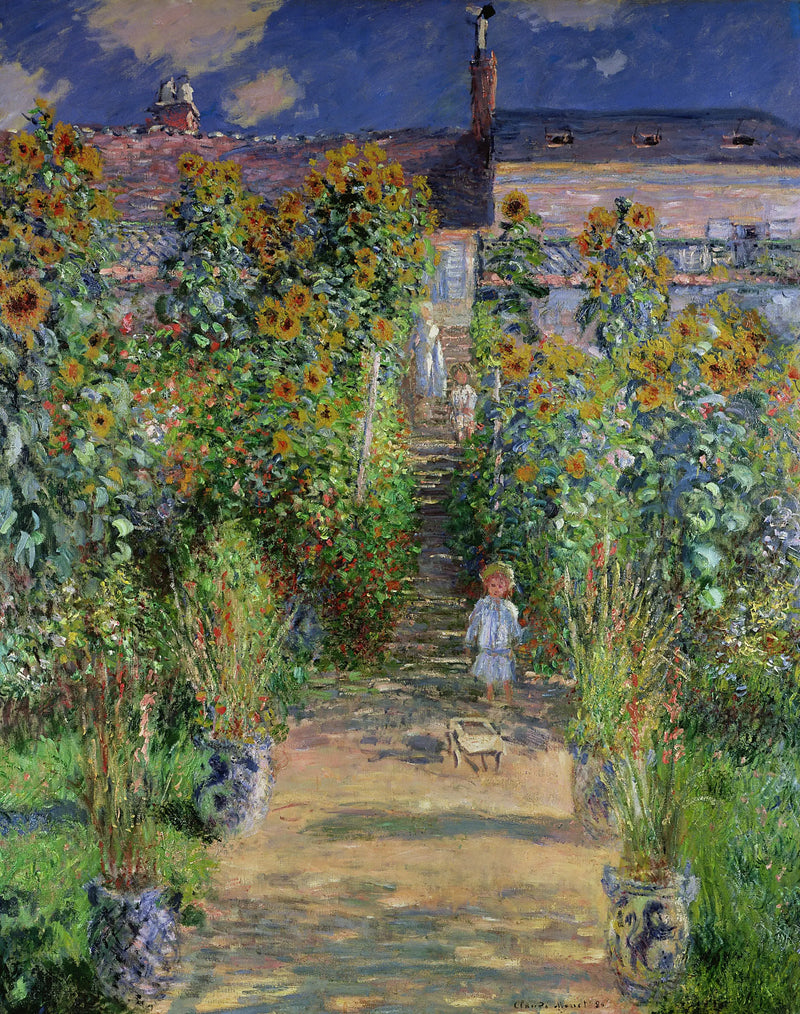 Der Garten von Monet in Vétheuil - Claude Monet