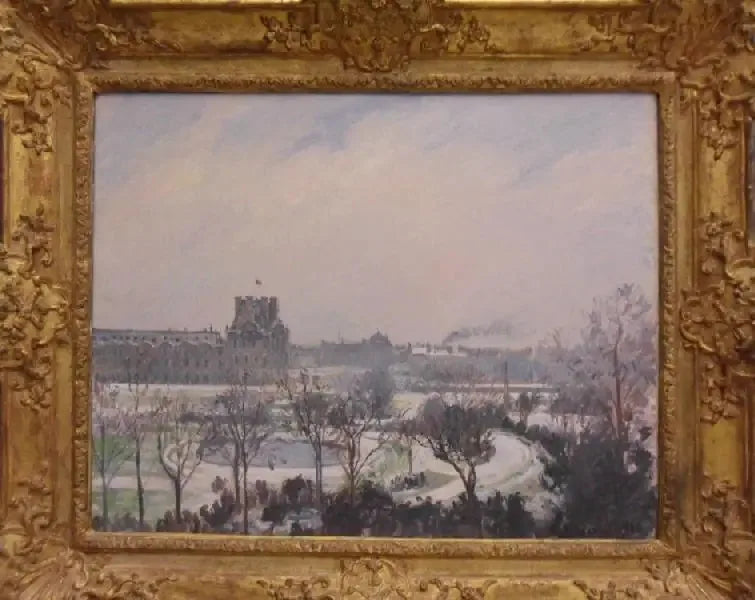 Der Tuileriengarten, Schneeeffekt - Camille Pissarro