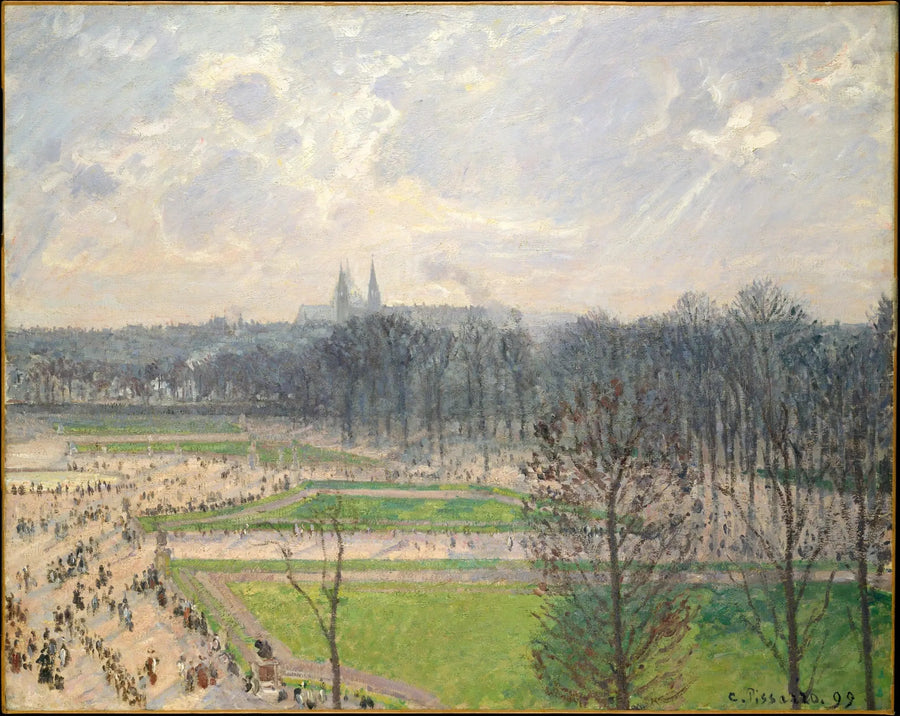 Der Tuileriengarten an einem Winternachmittag - Camille Pissarro