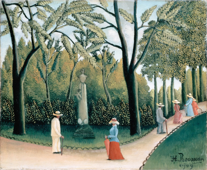 Der Jardin du Luxembourg. Monument à Chopin - Henri Rousseau