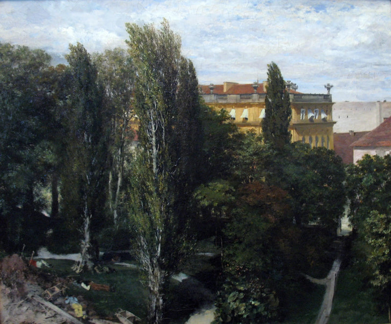 Der Garten des Palais des Fürsten Albert - Adolph von Menzel