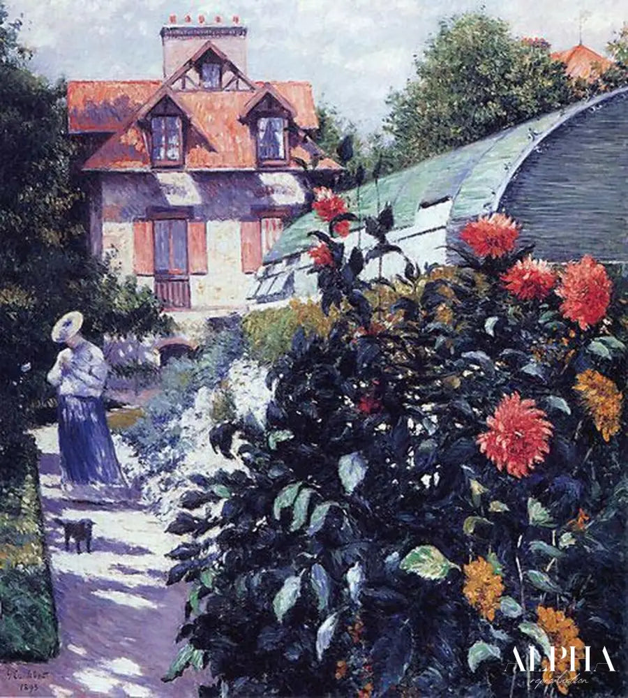 Le jardin du petit gennevilliers - Caillebotte - Reproductions de tableaux et peintures haut de gamme