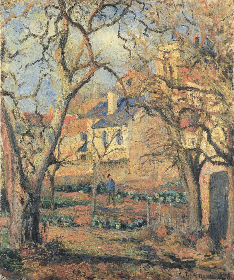 Der Gemüsegarten in L'Hermitage - Camille Pissarro