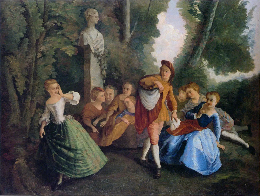 Versteckspiel, nach Lancret - Paul Cézanne