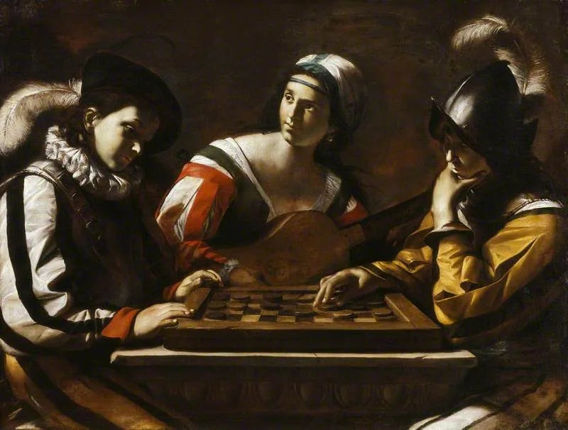 Dame-Spiel - Mattia Preti