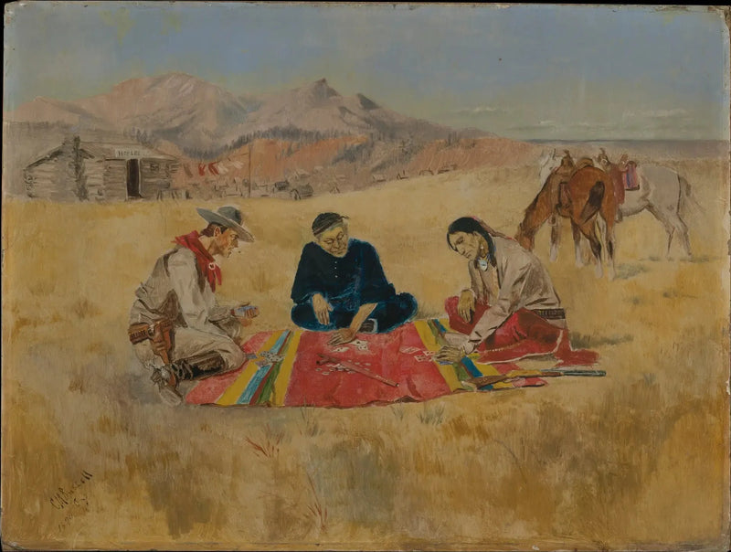 Das Poker-Spiel - Charles Marion Russell
