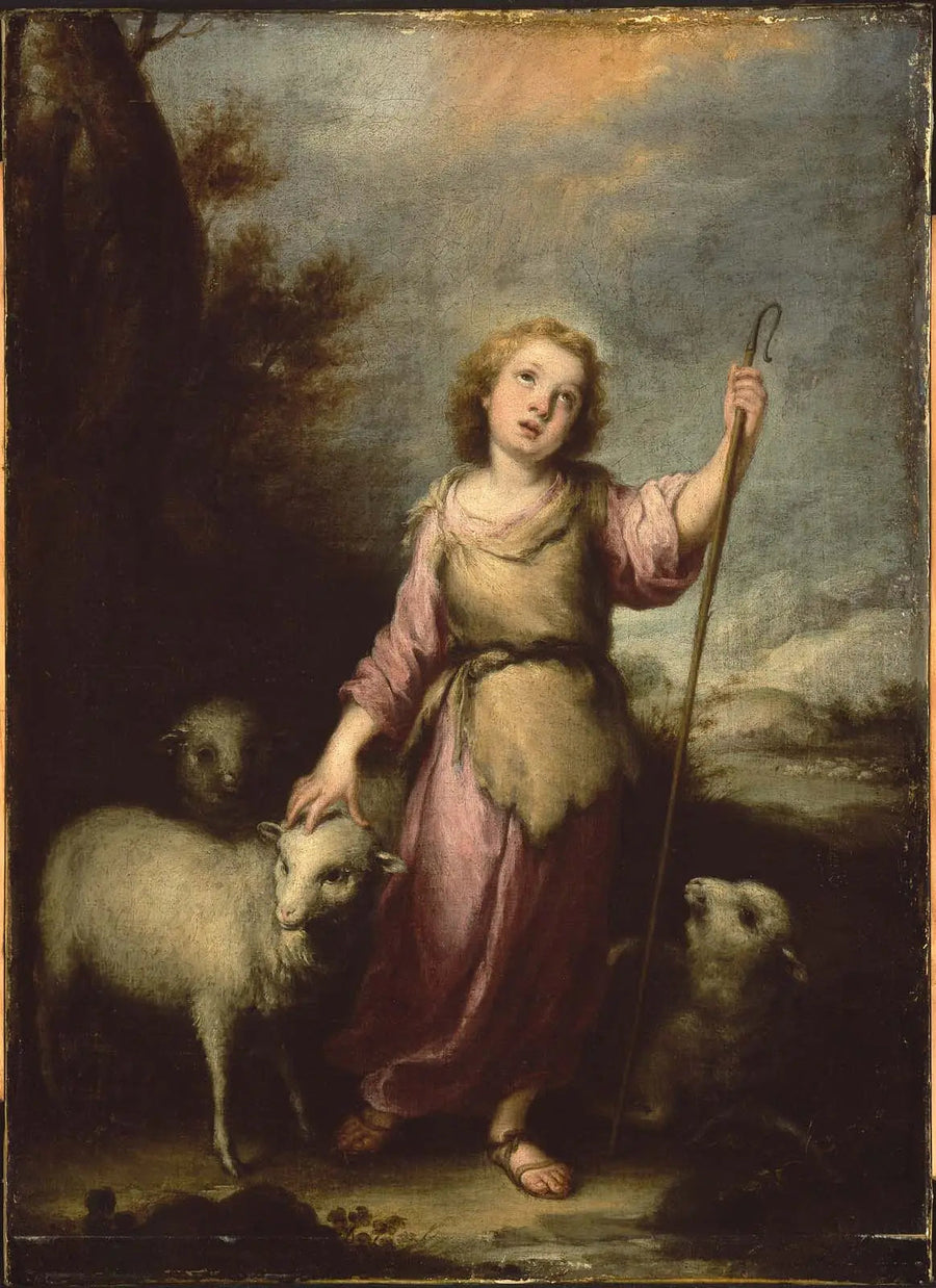 Der junge Christus als guter Hirte - Bartolomé Esteban Murillo
