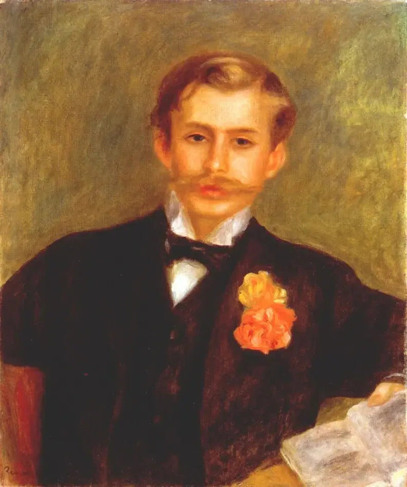 Der junge Mann mit der Nelke - Pierre-Auguste Renoir