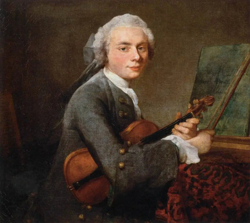 Der junge Mann mit der Violine - Jean Simeón Chardin