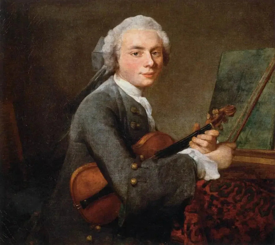 Der junge Mann mit der Violine - Jean Simeón Chardin
