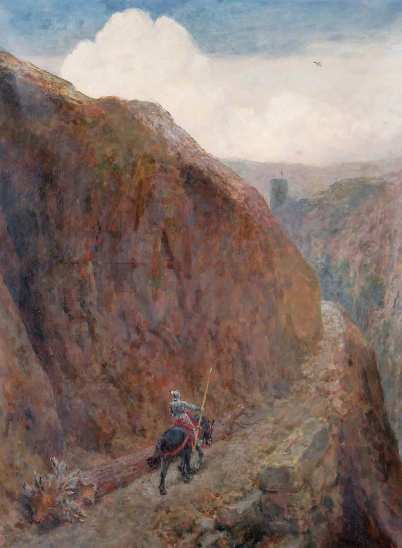 Der junge Roland ist zur Dunklen Turm gekommen - Briton Rivière