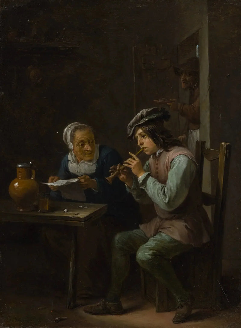 Der Flageolettspieler - David Teniers der Jüngere