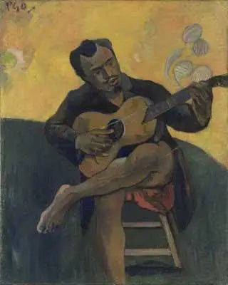Der Gitarrenspieler, Porträt von Francisco Durrio - Paul Gauguin