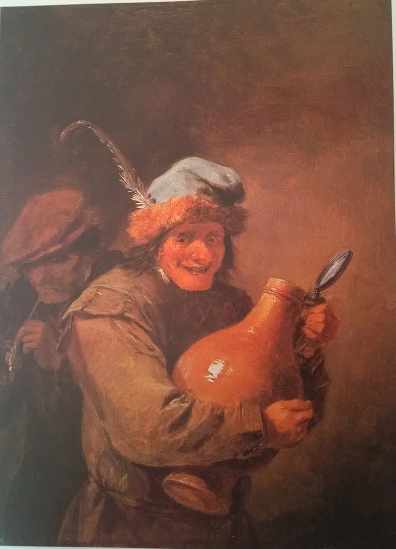 Der fröhliche Trinkende mit einem großen Krug - David Teniers der Jüngere