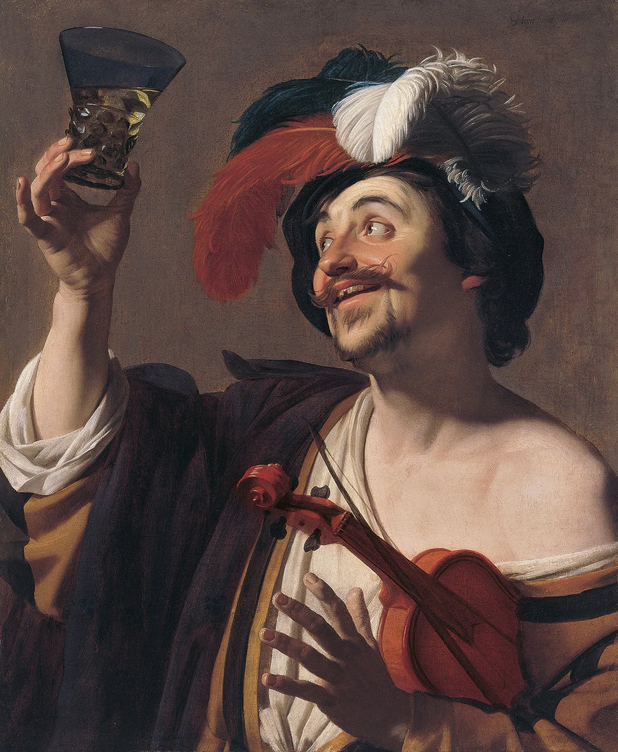 Der fröhliche Geiger - Gerrit van Honthorst