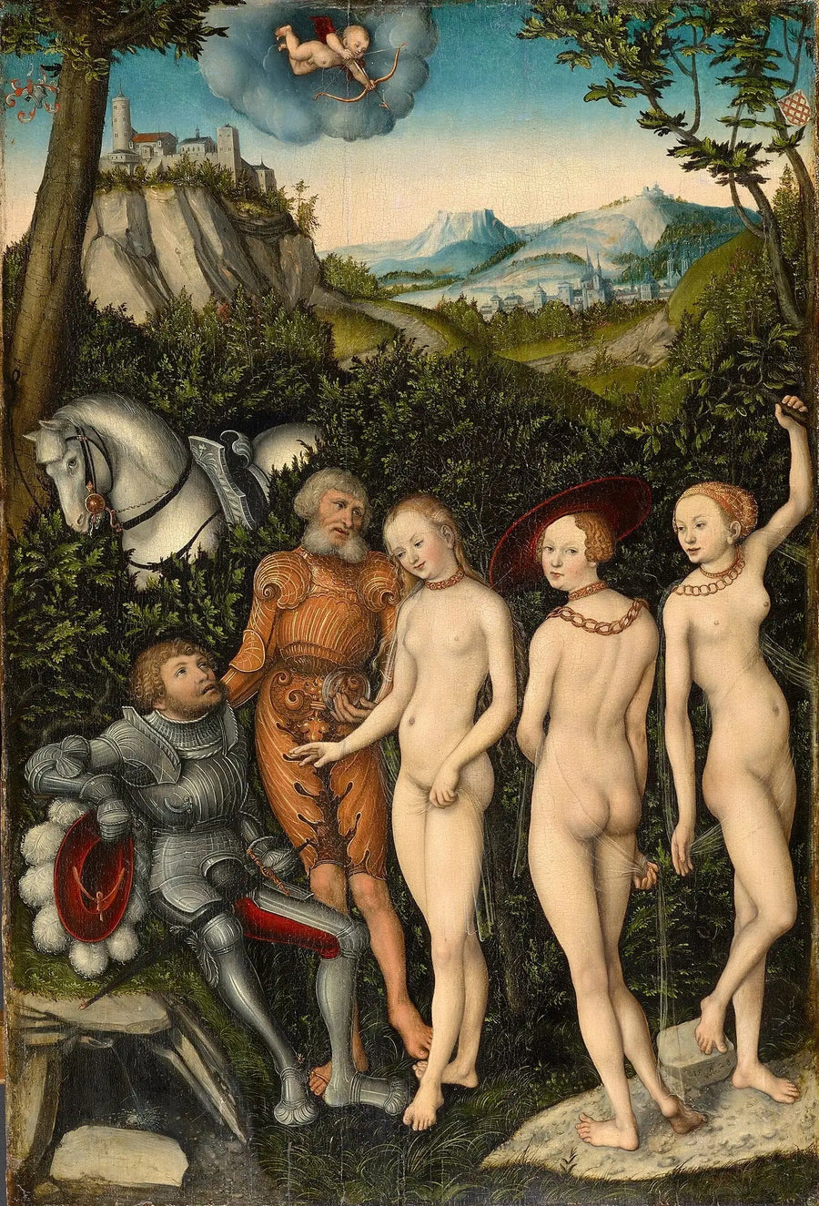 Der Urteil des Paris - Lucas Cranach der Ältere