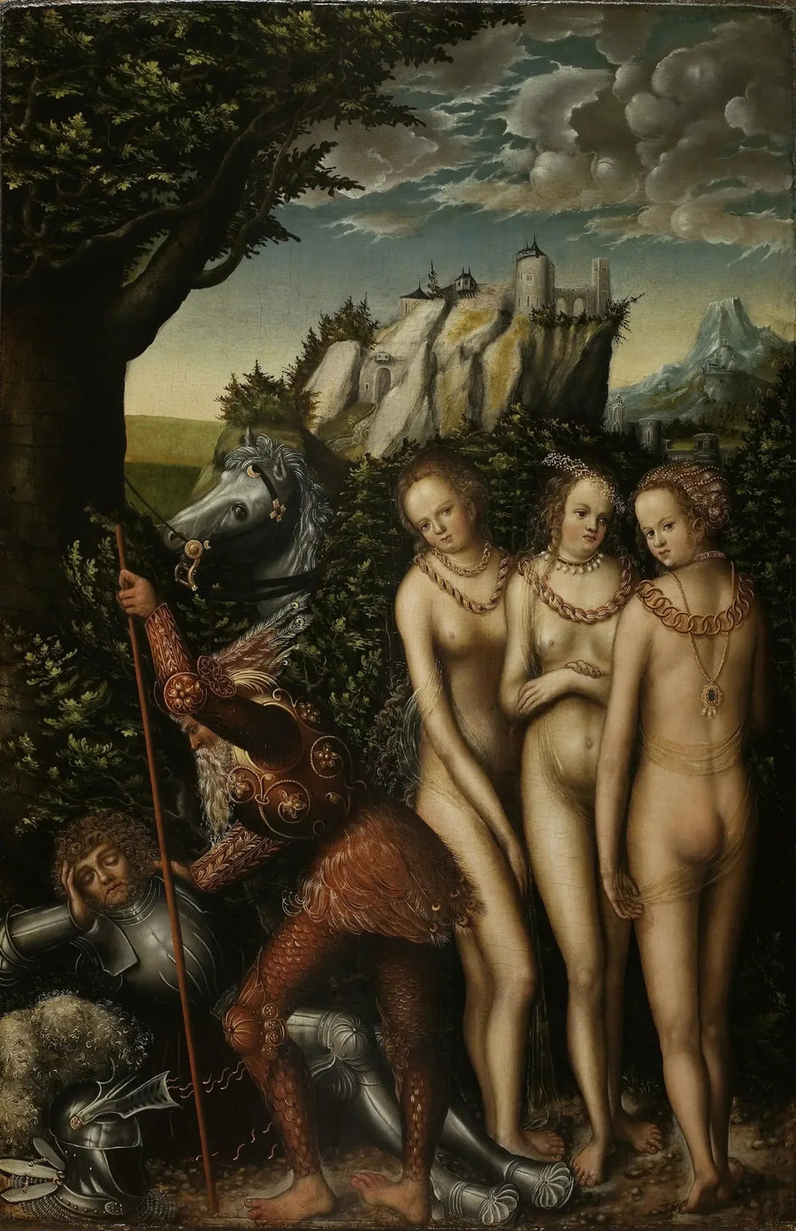 Der Urteil des Paris. - Lucas Cranach der Ältere