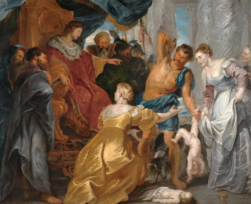 Das Urteil des Salomon - Peter Paul Rubens
