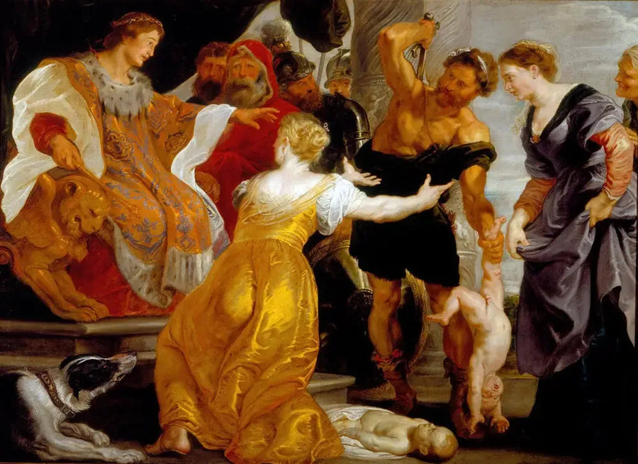 Das Urteil des Salomon - Peter Paul Rubens