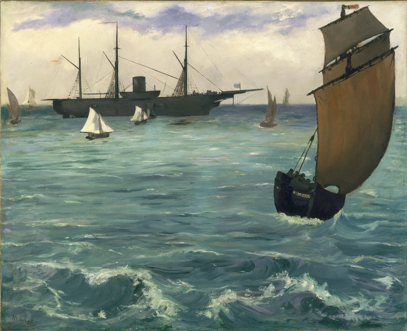 Die Kearsarge in Boulogne - Édouard Manet